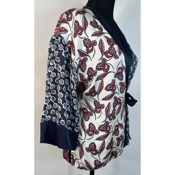 Meadow Rue Anthropologie Patchwork Kimono Wrap Size XS - Picture 9 of 14